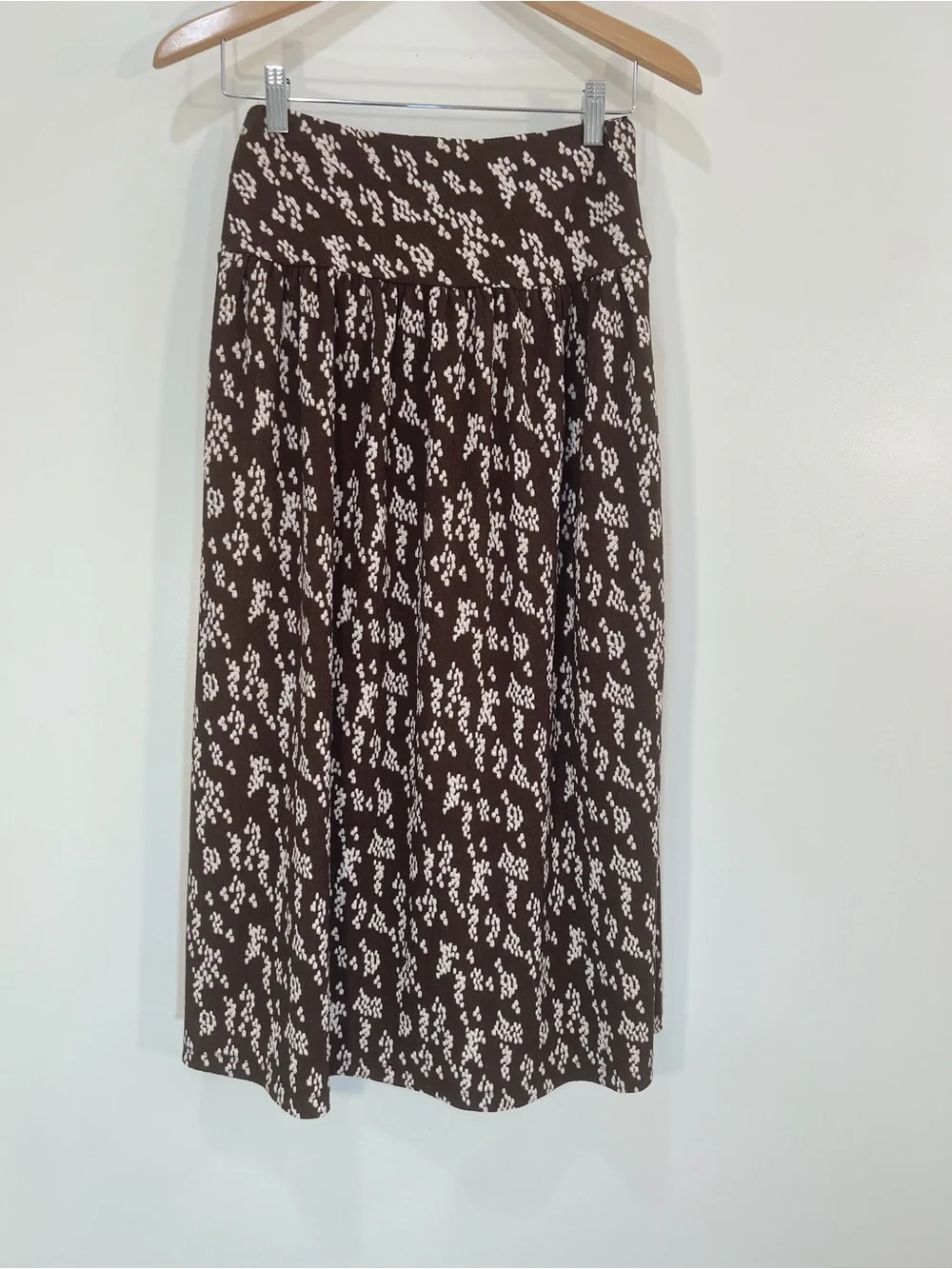 Anthropologie‎ Twist Front Midi Skirt